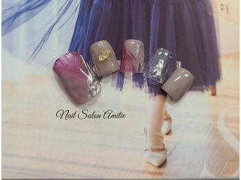 ネイルサロン アミティエ(Nail Salon Amitie)/大人上品ニュアンスfoot＊