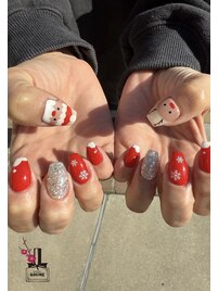 クリスマスネイル