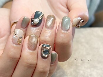 ヴィヴィアン ネイル(Vivian nail)/ラメ　リース