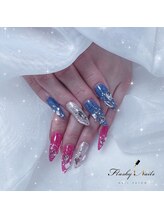 フラッシーネイルズ(Flashy Nails)/長さ出しストーンアートコース