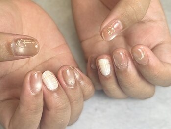 バーガンディ 鶴田(BURGUNDY)/チェックとミニハート♪