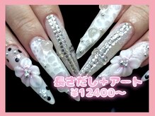 ゆびノさき イケブクロ(ゆびノさき+ikebukuro)の雰囲気（長さだし10本+アートし放題でこの値段！！【￥12400】）