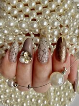 ネイルサロン アンド スクール アールジェイビー(Nailsalon&School Rjb)/秋色◇モダンフラワー