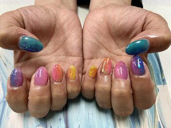 ネイル サロン ヴェレッド(Nail Salon VERED)/レインボーネイル
