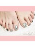 【甘皮処理付き♪】フットジェル☆持ち込みデザインアート　¥7700