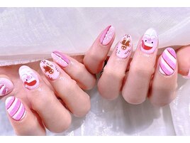 クリスマスキャンディーネイル