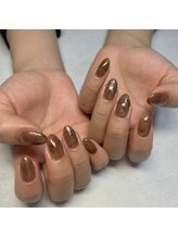 オッドジョブス ネイルアンドアイラッシュ 庚午店(odd jobs)/もやもやニュアンス＋ラメ