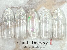 指先から涼しく氷ネイル
