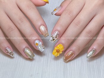 ダイアモンドネイルスタジオ 道玄坂店(Diamond Nail Studio)の写真/やりたかったデザインが叶う!!圧倒的センスで満足度◎毎日見る指先だからこそワクワクするネイルを★