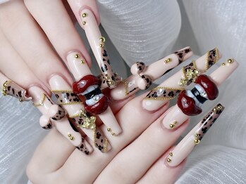 メリアネイルナンバ(Melia Nail Namba)の写真/【推し活・ライブに】華やかなゴテゴテ爆盛りネイルで圧倒的完成度◎長さだし×つけ放題がスピーディに完成