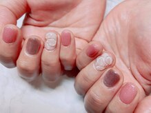 アンジュネイル(Angenail)/ぷっくりお花ネイル