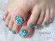 ハルネイル(hal nail)の写真/お洒落女子は足元も抜かりなし！お花・ニュアンスなどさりげないお洒落なデザインもお任せください♪