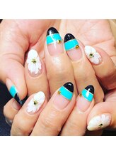 ルフリーク(Le Freak)/春ネイル　フレンチ