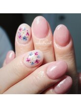 ネイルアート エクリ(Nail Art:Ecrit)/【押し花ネイル】