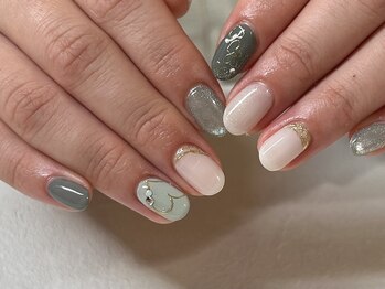 お客様ネイル☆ハートネイル