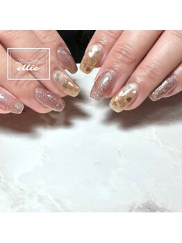 エリー(ellie)/ハートホロ埋め込みネイル