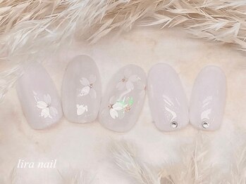 桜ネイル/パラジェル/銀座