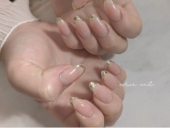 アーブルネイル(arbre nail)/●cheek ガラスフレンチ