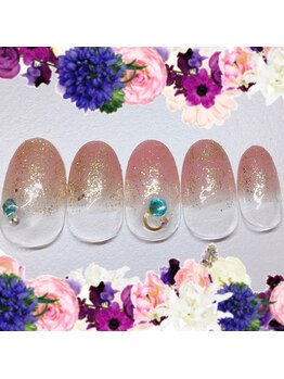 ホワイトカラー(White Color)/ナチュラルアートネイル♪