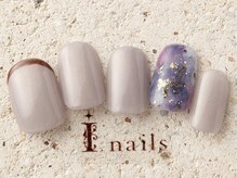 アイネイルズ 町田店(I nails)/もやもやフレンチライン　7480円
