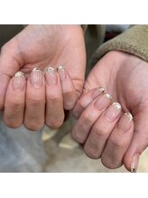 エムスラッシュ ネイル たまプラーザ(M.SLASH)/ガラスフレンチ