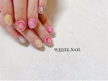 ホワイトネイル 武蔵小杉店(WHITE NAIL)/メンカラネイル/推しネイル