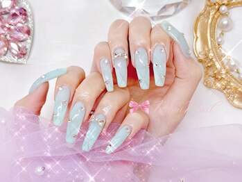 ワンホンネイル 新宿(Rumi Nail)/大人上品/ブルーネイル/定額