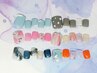 【footジェル】プレミアムコース★初夏のデザイン/¥6,380◆ジェルオフ無料