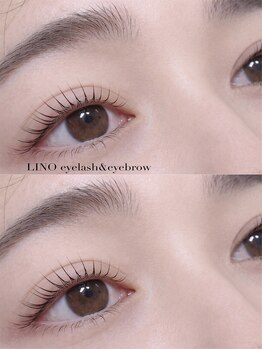 リノ(LINO)の写真/まつ毛＋眉毛のセット施術で目元の印象UP★丁寧なカウンセリングと似合わせデザインで理想通りの仕上がりに
