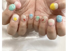 お祭りネイル