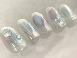 水滴ミラーネイル
