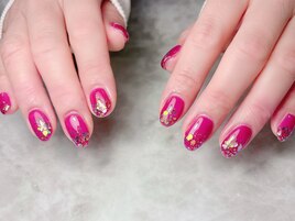 偏光ラメでキラキラネイル