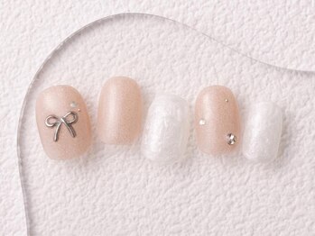 アイネイルズ 大宮店(I nails)/ピンクxリボン