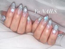 ユーネイルズ 恵比寿(Yu.NAILS.)の雰囲気（マグネットフラッシュ◎バラパーツ リボンネイル◎春夏◎韓国）