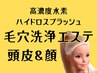 高濃度水素ハイドロスプラッシュ毛穴洗浄(頭皮&顔)
