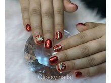 グロッシー ネイル(glossy nails)/ショートでも可愛い