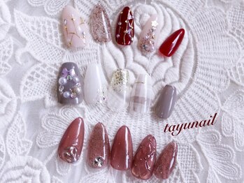 たゆ ネイル(たゆnail)の写真/月替わり16種類♪【パラジェル定額デザイン(art4本)9,900円】ウォーターケア付き◎持ちの良さも人気の秘訣