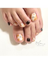 オル('olu)/フットネイル/牛柄ネイル