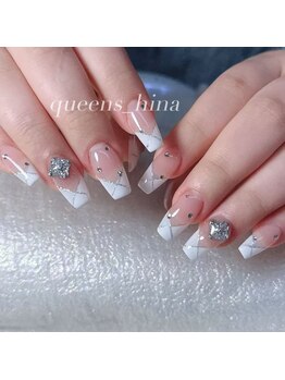 クイーンズビューティーサロン 新宿本店(Queen's beauty salon)/チップ長さ出し10本やり放題