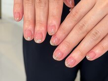 ワンアンドオンリー(One&Only)/ラメフレンチ×ミラーライン