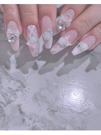 チェック柄ネイル