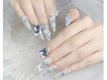 ゴテかわ(GOTE KAWA)/春ネイル、ハートネイル