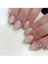 グラマラス アンジェアイ 荻窪店(glamourous ange eye)/ラメラインネイル