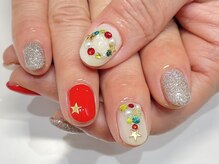 クォーターリゾートネイル(QUARTER RESORT nail)/クリスマスネイル☆