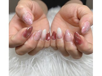 デュアスアール チャンドラ(DuasR chandra)/大理石風ネイル