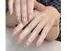【HAND】ワンカラー＋1本ストーン埋めつくしネイル￥8700→￥7500