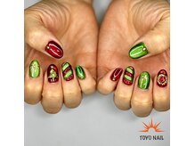 クリスマスデザインネイル♪