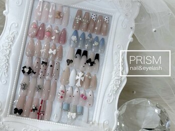 プリズム(PRISM)の写真/【選べるワンホン定額ネイル￥8200】バラやリボンなどのトレンドパーツを取り入れたネイルを定額でお得に♪