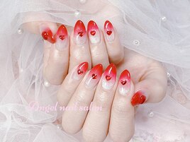 シルバーベース赤グラデーション