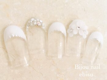 ビジュネイル(Bijou nail)/☆7580☆ブライダルお花3D